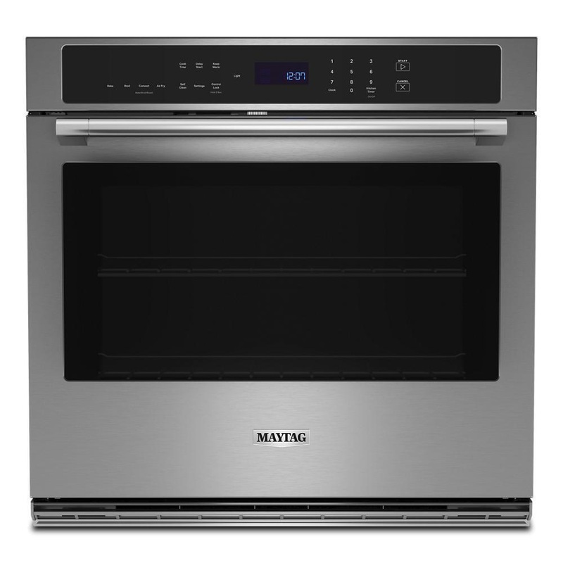 Maytag MOES6030LZ 30-inch Single Wall Oven with Air Fry and Basket – 5.0 cu. ft.