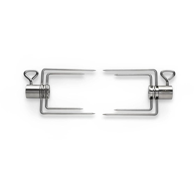 Napoleon Bbq 69002 Commercial Quality Collapsible Rotisserie Forks Four Prongs, Set of Two