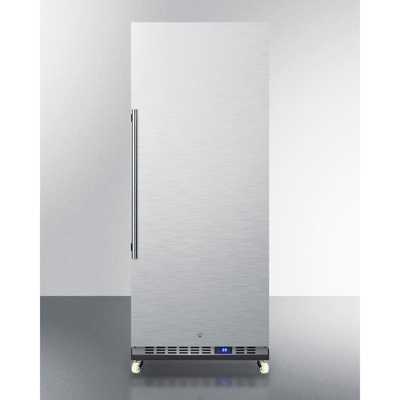 Summit FFAR121SSRI 24″ Wide Mini Reach-in All-refrigerator With Dolly