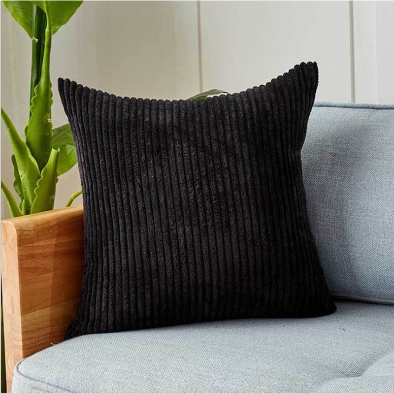 ZT34 Square Pillow Cover & Insert (Set of 2) Beauty Acrylic Color: Black Size: 18″ x 18″