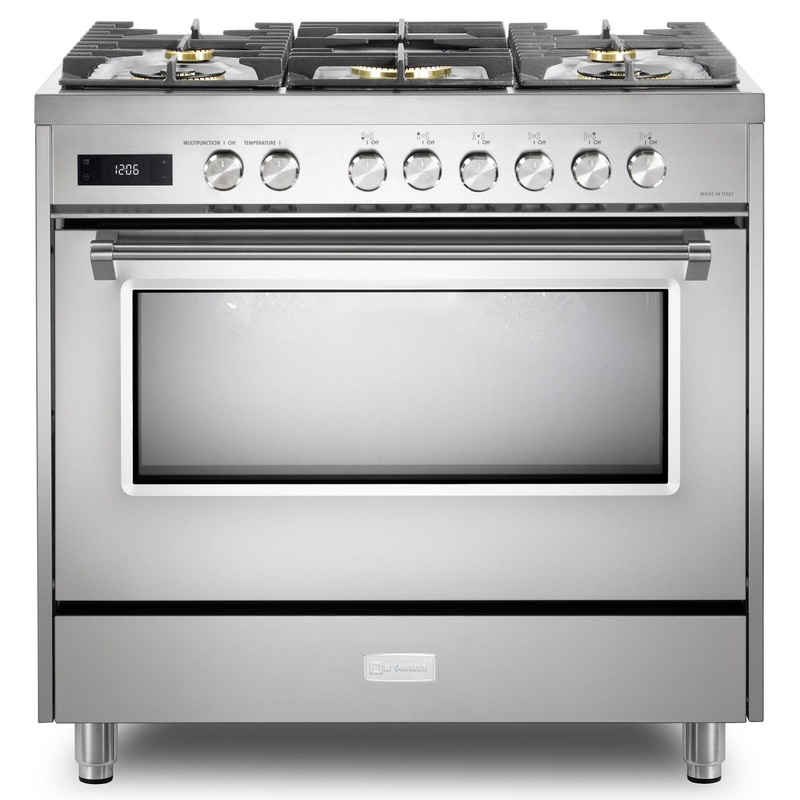 Verona VUFSGE365SS Verona Ultima 36″ Dual Fuel Range – Stainless Steel