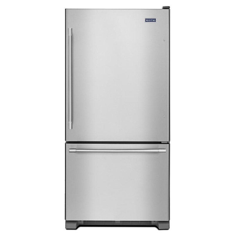 Maytag MBF1958FEZ 30-Inch Wide Bottom Mount Refrigerator – 19 Cu. Ft.