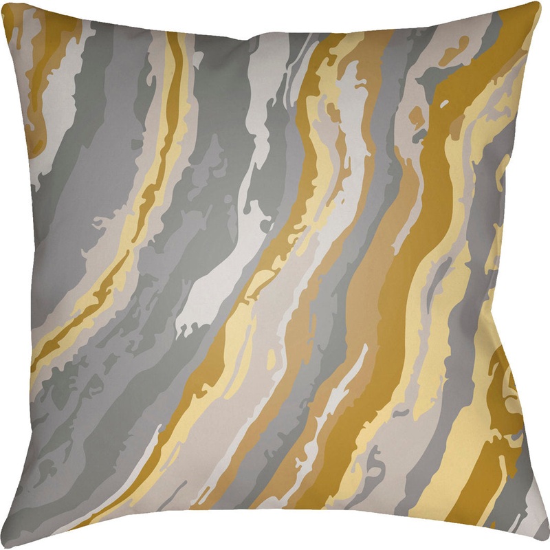 Textures Indoor/Outdoor Throw Pillow Livabliss Color: Olive Size: 22″ H x 22″ W x 5″ D