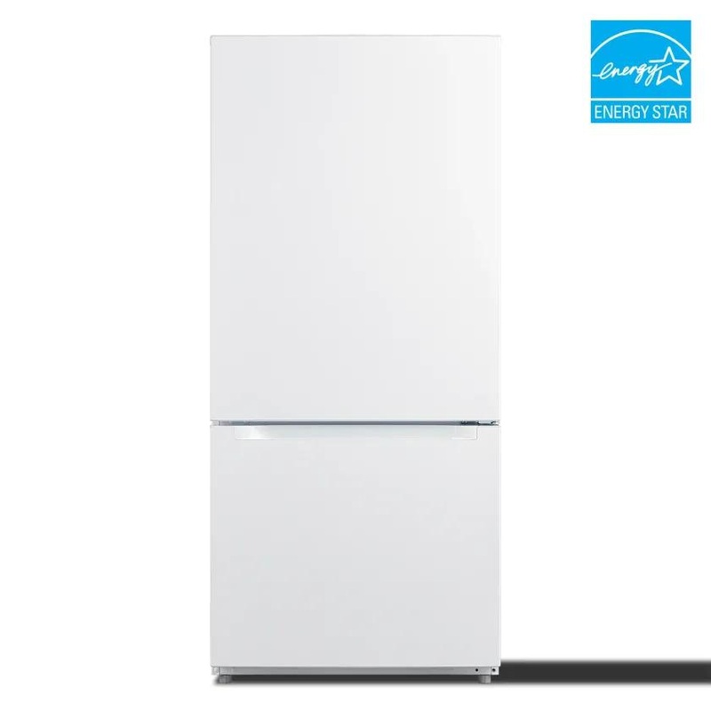 Element Appliance ERBM19CBW Element 18.7 Cu. Ft. Bottom Freezer Refrigerator – White