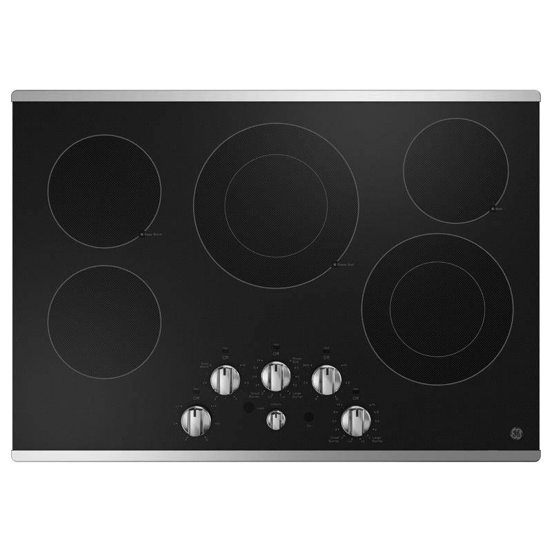 JEP5030STSS GE 30″ Built-In knob Control Electric Cooktop