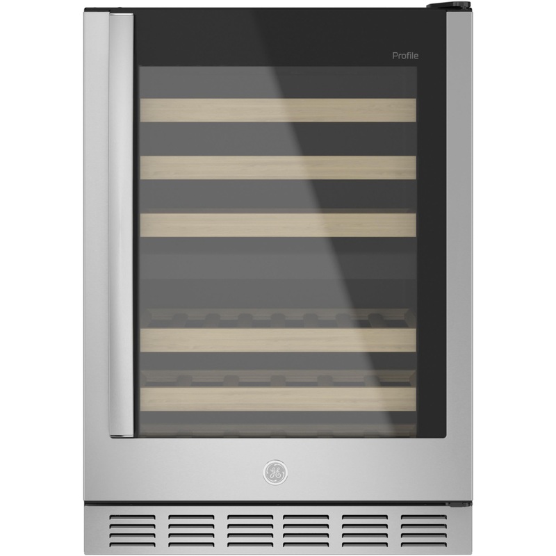 PWS06DSPSS GE Profile 44-Bottle Dual Zone Wine Cooler