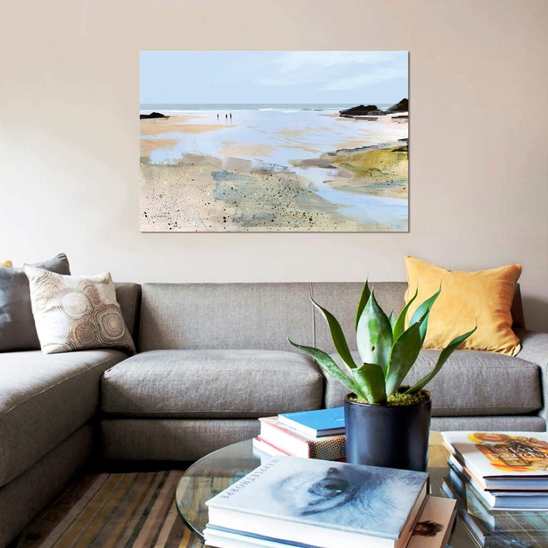 Sea View’ Graphic Art Print East Urban Home Size: 40″ H x 60″ W x 1.5″ D Format: Wrapped Canvas