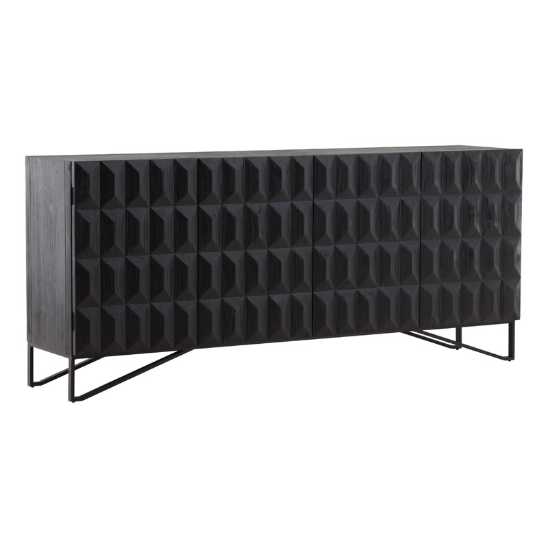 Vintage Charm Wooden Storage Console