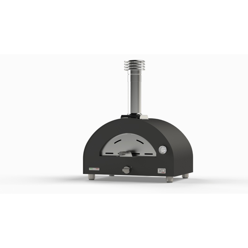 Xo Appliance XOPIZZA1GASCAL Tabletop Gas Fired Pizza Oven Carbona (Black), Propane