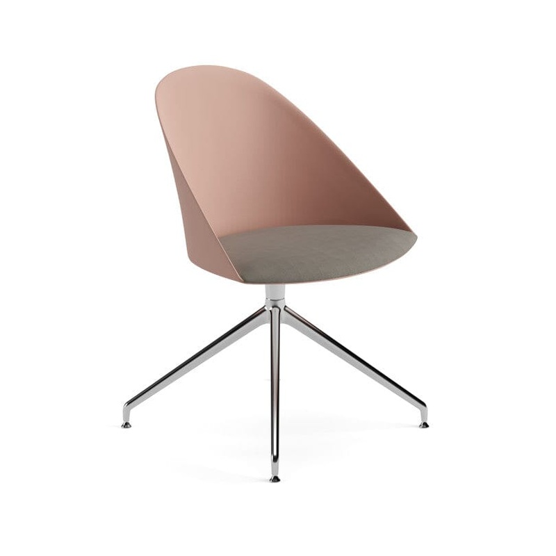 Cila Polypropylene Chair With Swivel Trestle Base
