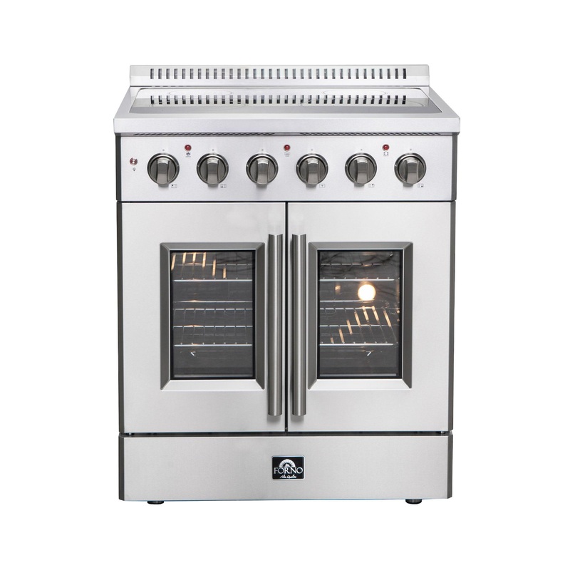 Forno FFSEL691730 Forno Galiano 30″ Freestanding French Door Electric Range