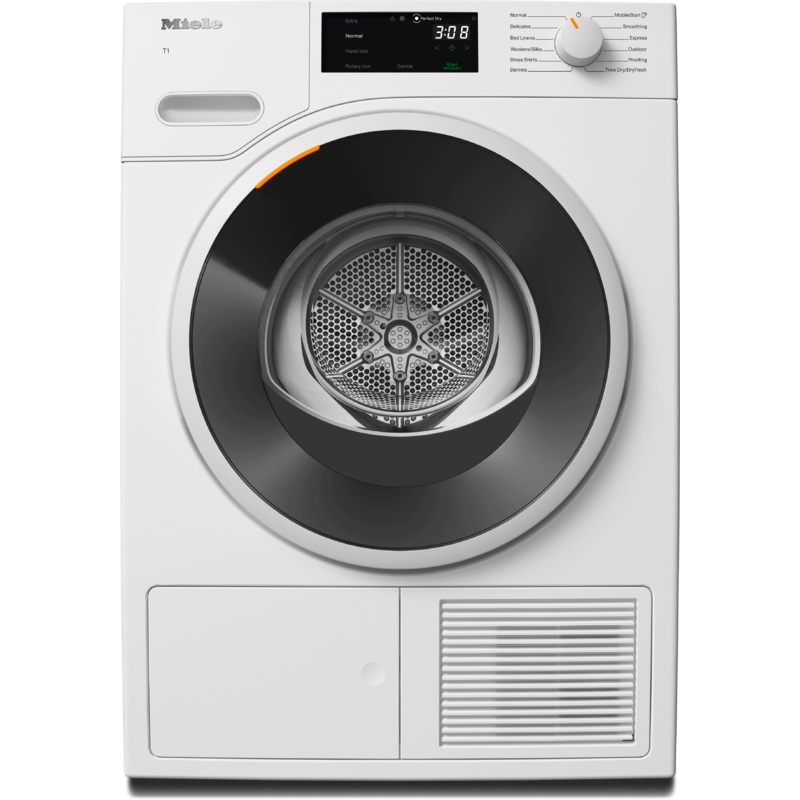 Miele TWD 360 WP 8KG LOTUS WHITE Twd 360 Wp 8Kg – T1 Heat-Pump Dryer: With Miele@Home And Fragrancedos For Laundry That Smells Great.