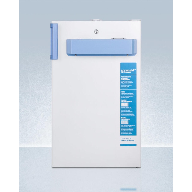 Summit FS407LBI7MED2 Built-In Undercounter Medical/Scientific All-Freezer With Front Control Panel Equipped With A Digital Thermostat And Nist Calibrated Thermometer/Alarm