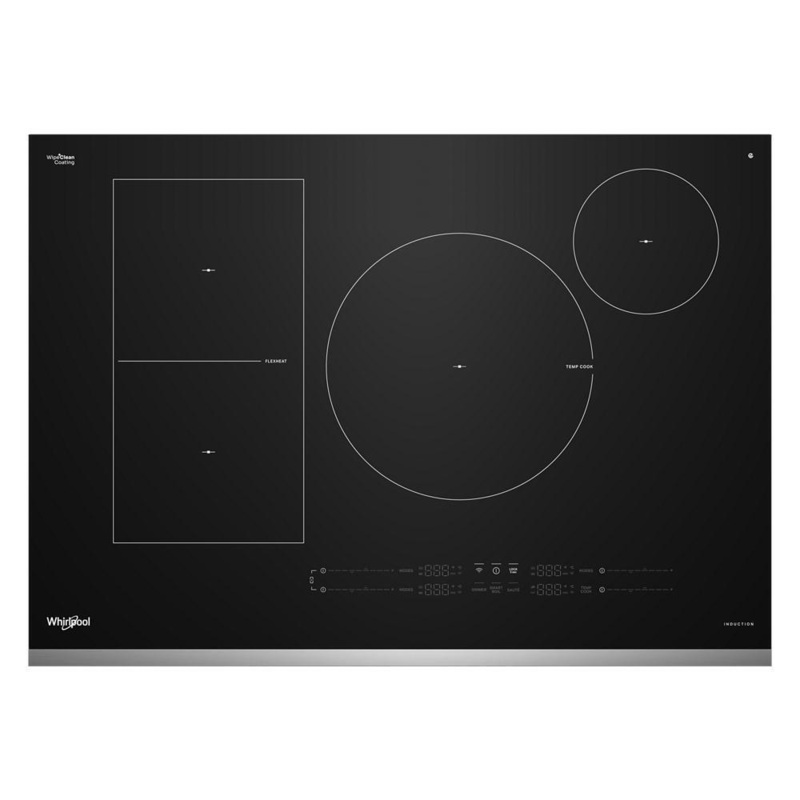 Whirlpool WCIT7530SS 30″ Intelligent Induction Cooktop with Temp Cook Technology and WipeClean Coating