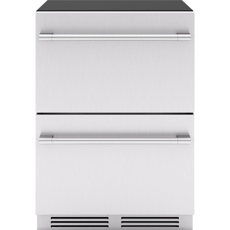 Zephyr PRRD24C2AS Presrv Refrigerator Drawers, 24in Compact, SS, 2 Zone
