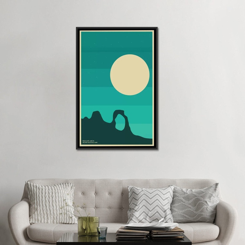 Arches Graphic Art on Wrapped Canvas Union Rustic Mat Color: No Mat Size: 48″ H x 32″ W x 1.5″ D Format: Black Framed Canvas