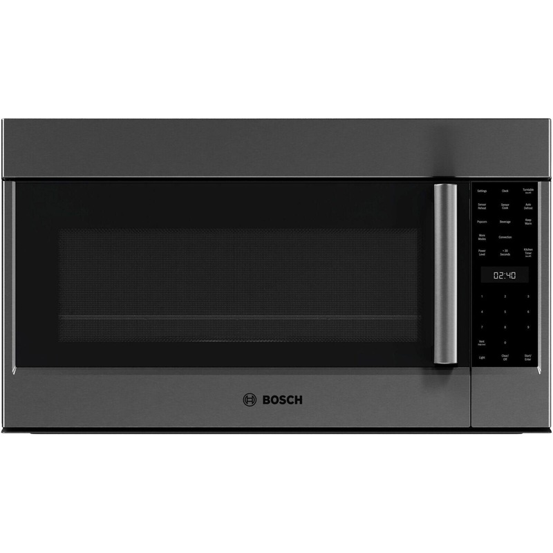 Bosch HMV8045U 800 Series Over-The-Range Microwave 30″ Left Sideopening Door, Black Stainless Steel Hmv8045U