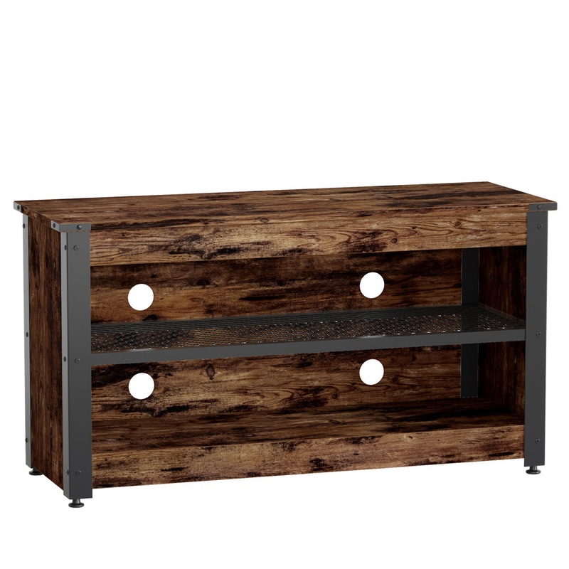 Antenore TV Stand for TVs up to 65″ Zipcode Design Color: Rustic Brown Overall Entertainment Center Width – Side to Side: 55.12