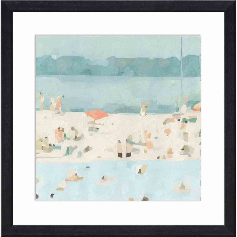 Sea Glass Sandbar II by Emma Scarvey – Picture Frame Painting Joss & Main Frame Color: Black Size: 12″H x 8″W