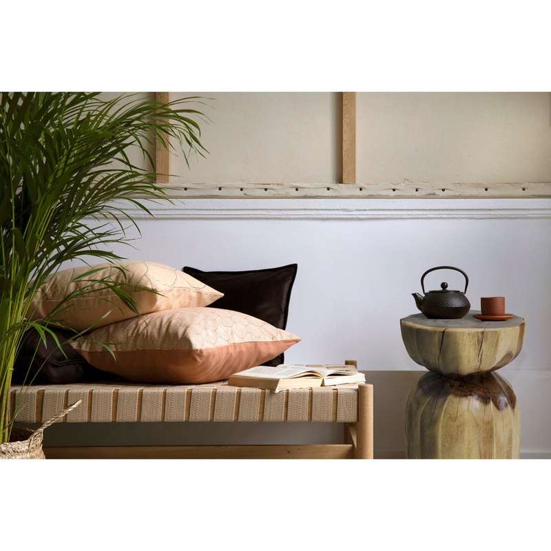 Solid Wood Drum End Table Loon Peak Color: Natural