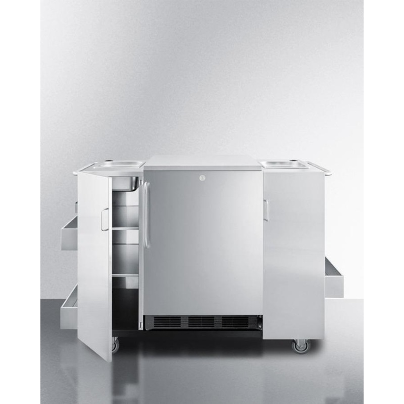 Summit CARTOS Outdoor Cart (refrigerator Not Included)