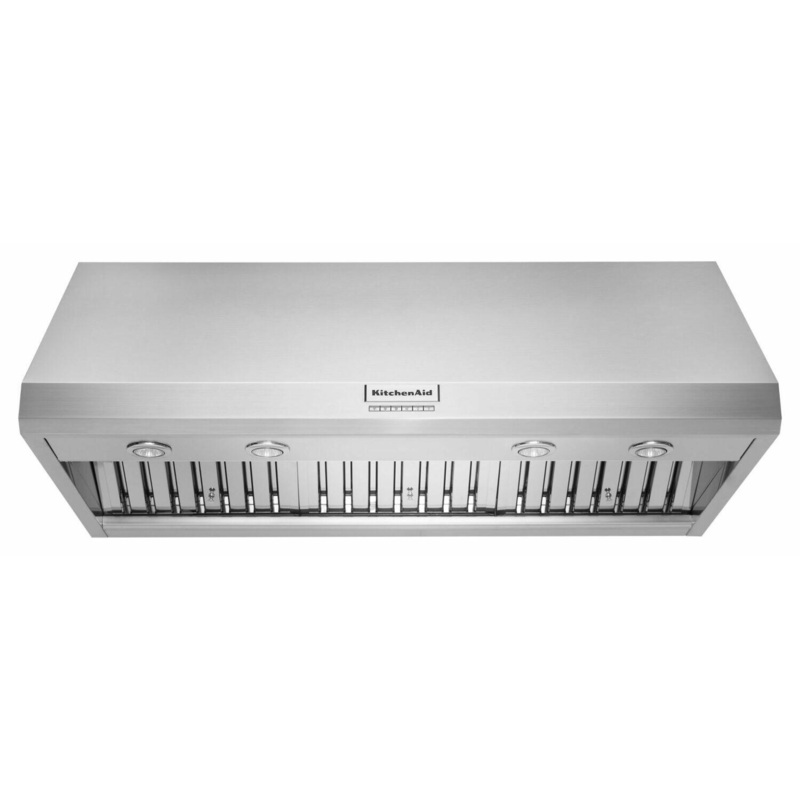 Kitchenaid KVWC908KSS 48” 585 Or 1170 Cfm Motor Class Commercial-Style Wall-Mount Canopy Range Hood – Stainless Steel