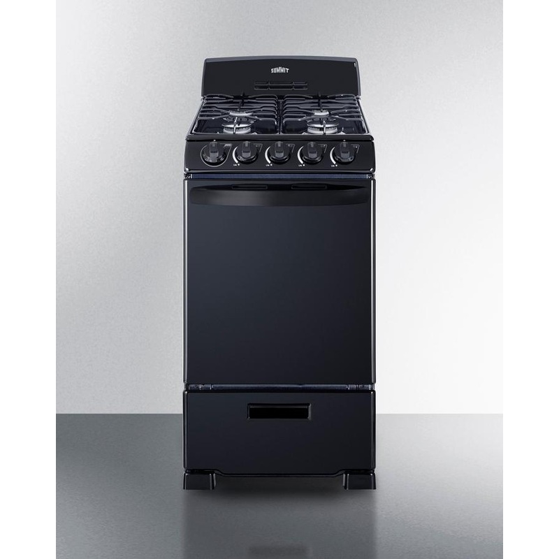 Summit RG201B 20″ Wide Gas Range