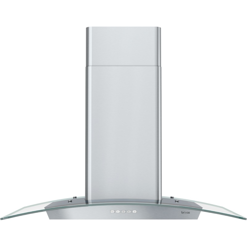 Zephyr BMLE30CG Brisas Curved Glass Island, 30″ G, ACT, LED