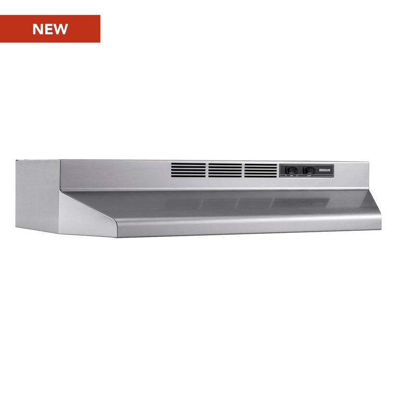 4124SF Broan 24-Inch Ductless Under-Cabinet Range Hood, Stainless Finish