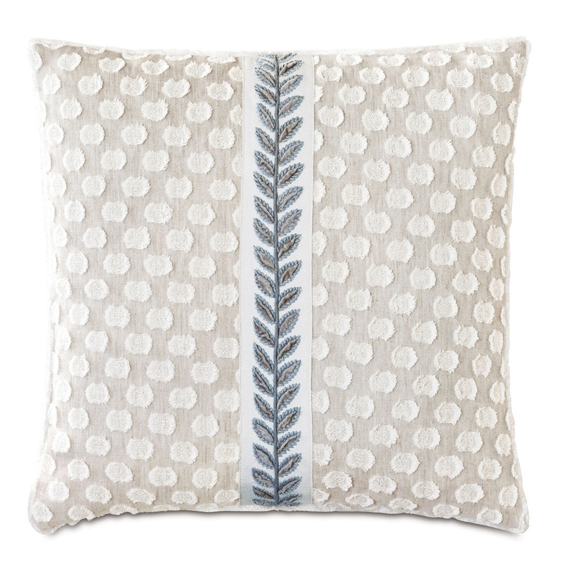 Amberlynn Applique Decorative Square Cotton Blend Pillow Cover & Insert Eastern Accents