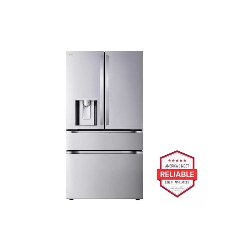 Lg LF25G8330S 25 Cu. Ft. Smart Counter-Depth Max 4-Door French Door Refrigerator With Full-Convert Drawer