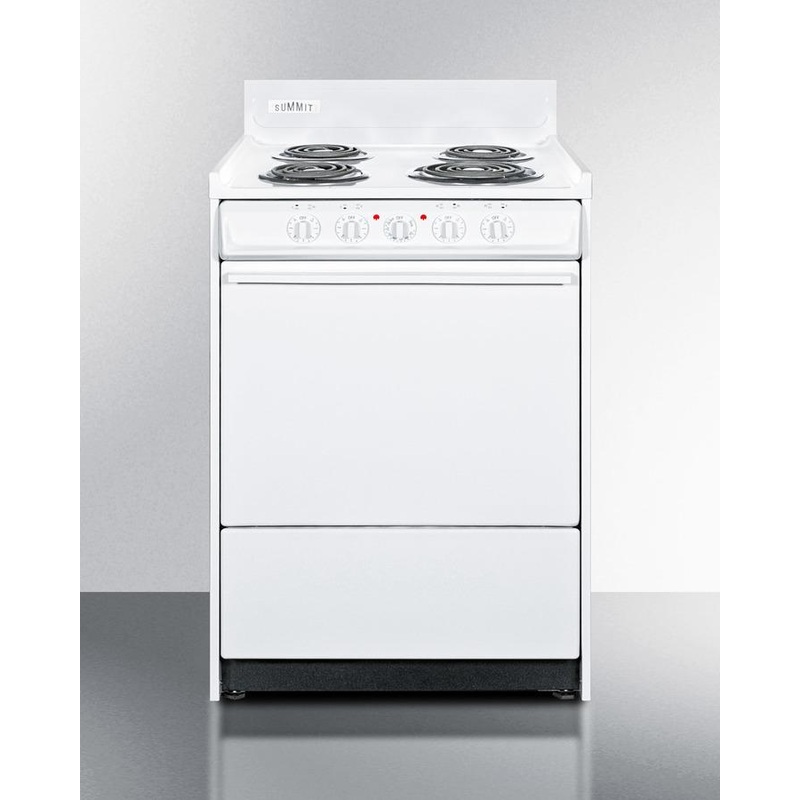 Summit WEM610 24″ Wide Electric Coil Top Range