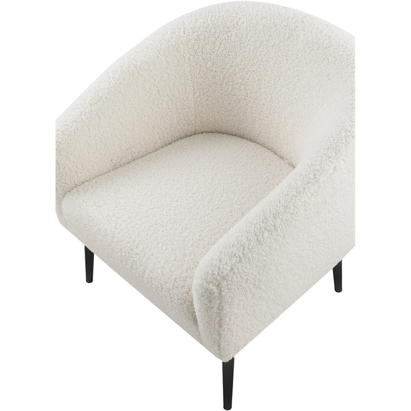 Tisch 30.5″ W Barrel Chair Wrought Studio Leg Color: Matte Black