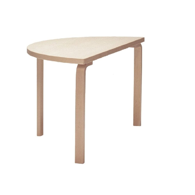 Aalto Table Half Round 95