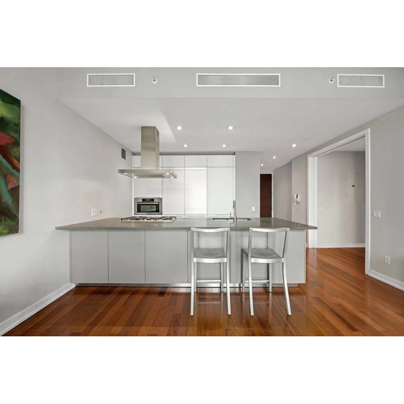 Bulthaup Modern Matte Grey Kitchen with Stone Countertops & Appliances