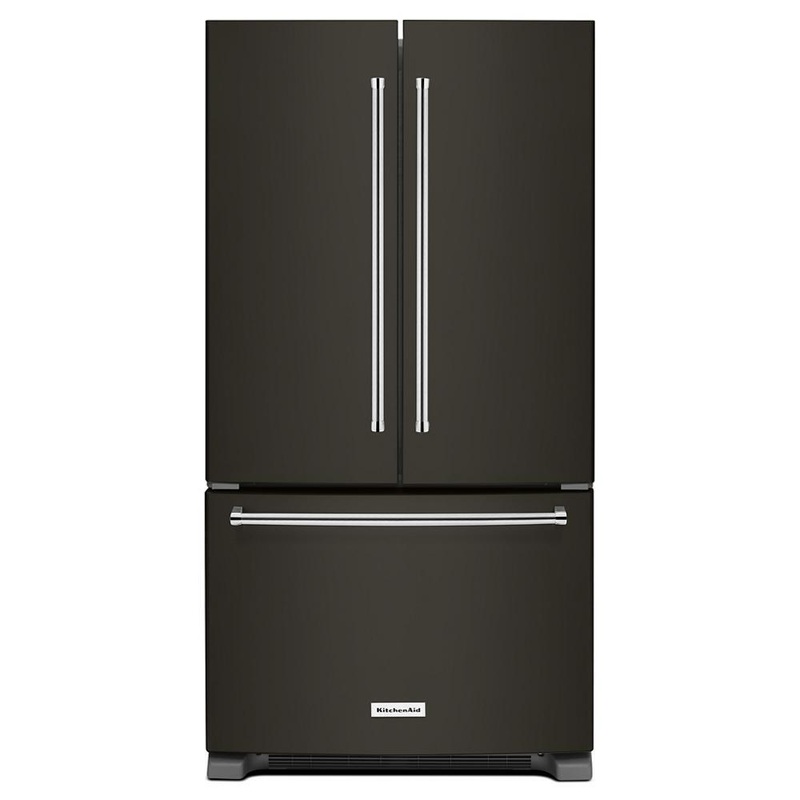 Kitchenaid KRFC302EBS 22 cu. ft. 36-Inch Width Counter Depth French Door Refrigerator with Interior Dispense and PrintShield Finish
