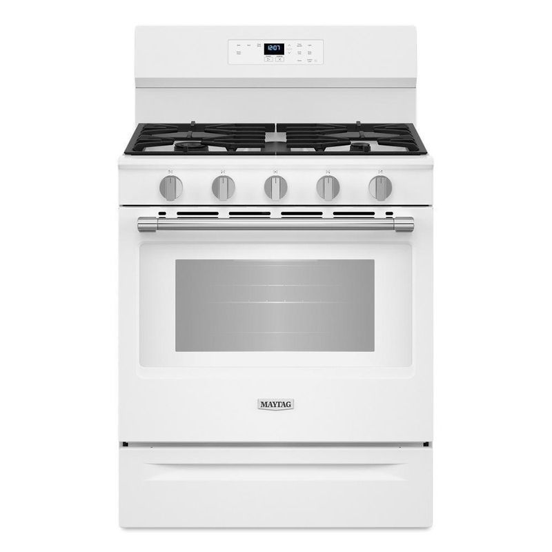 Maytag MFGS4030RW 30-Inch Wide Gas Range With Steam Clean – 5.0 Cu. Ft.