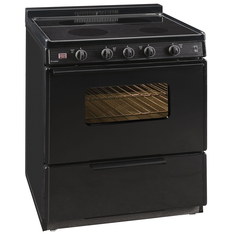 Premier EDS2X0BP 30 in. Freestanding Smooth Top Electric Range in Black