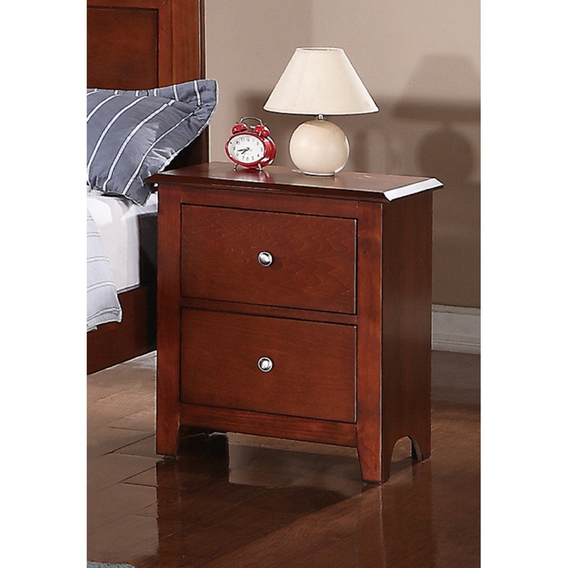 Sheldon 2 Drawer Nightstand Canora Grey Color: Cherry