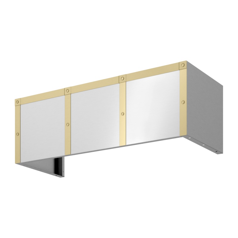 Zephyr BKDC14812ASG Duct Cover Banding Kit, 48in x 12in, Satin Gold