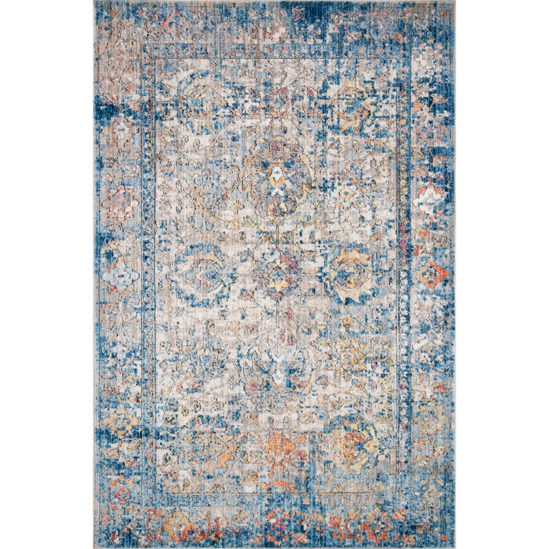 Beauviore Oriental Blue Area Rug Langley Street Rug Size: Rectangle 6′ x 8’8″
