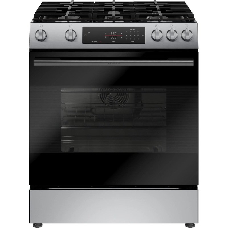 Bosch HGF1050MUC 100 Series, Freestanding gas cooker, Stainless steel