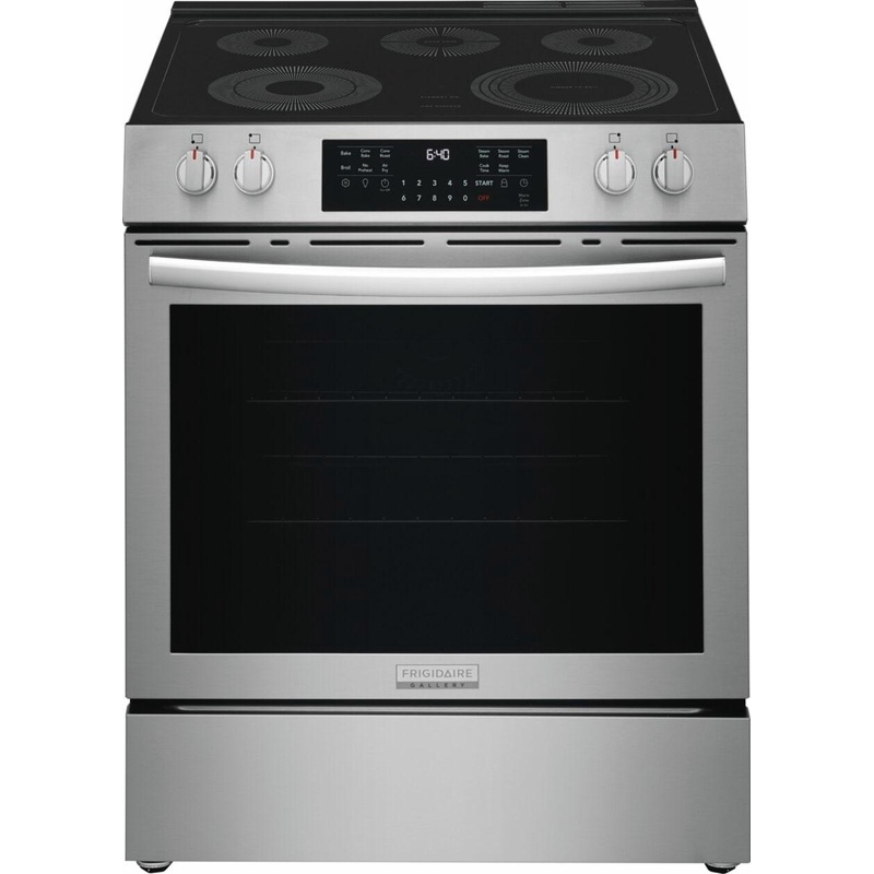 Frigidaire GCFE3059BF 30″ Front Control Electric Range with Total Convection