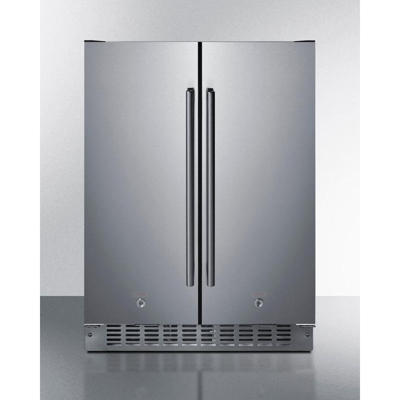 Summit FFRF24SSCSS 24″ Wide Built-In Refrigerator-Freezer