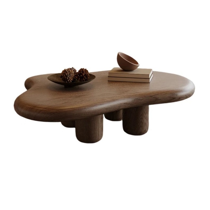 Babajide 48.4inch Cloud Shape Brown four leg Coffee Table