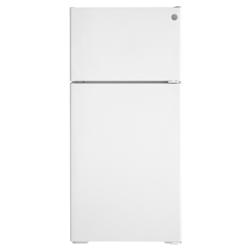 GPE17CTNRWW GE ENERGY STAR 16.6 Cu. Ft. Recessed Handle Top-Freezer Refrigerator