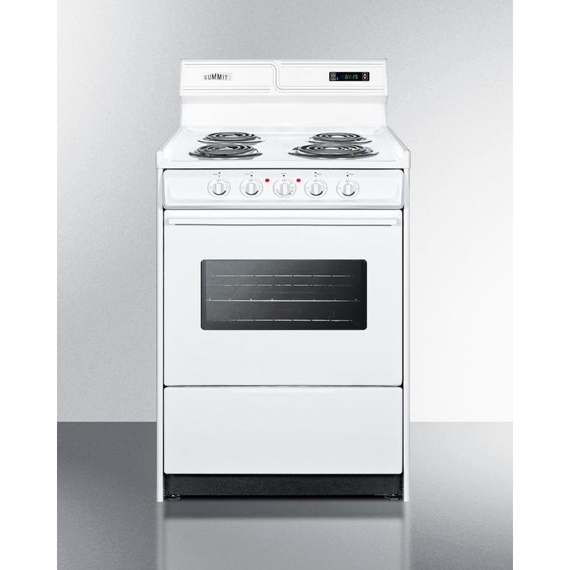 Summit WEM630KW 24″ Wide Electric Coil Top Range