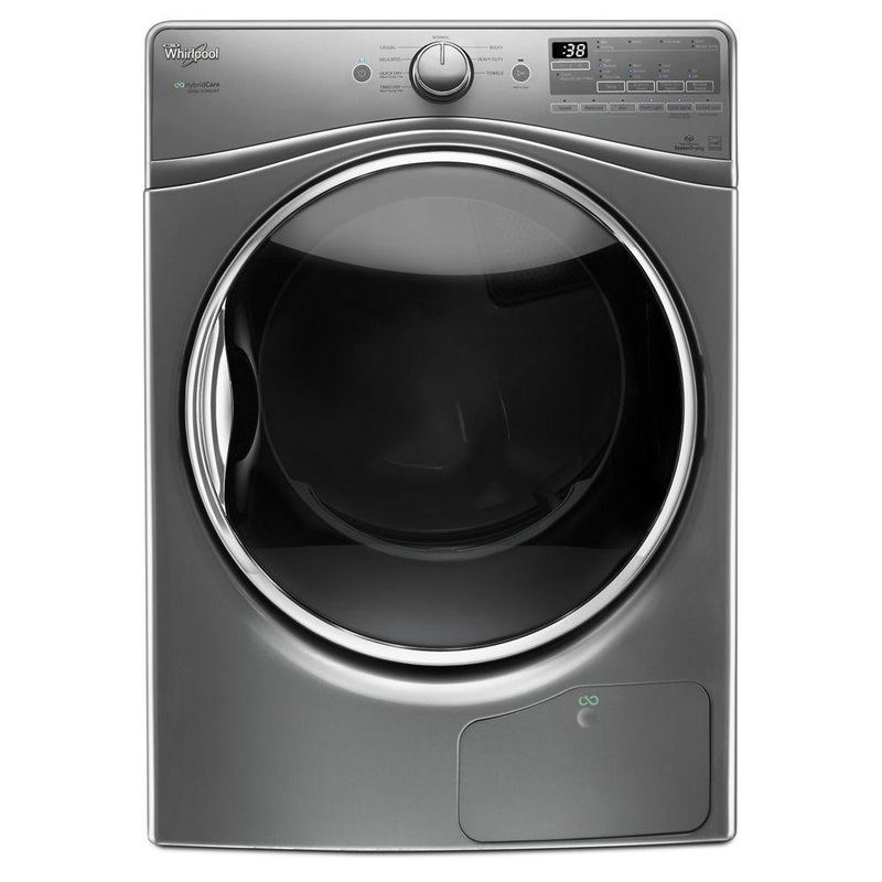 Whirlpool WED9290FC 7.4 cu.ft Front Load Ventless Heat Pump Dryer with Advanced Moisture Sensing, 8 cycles