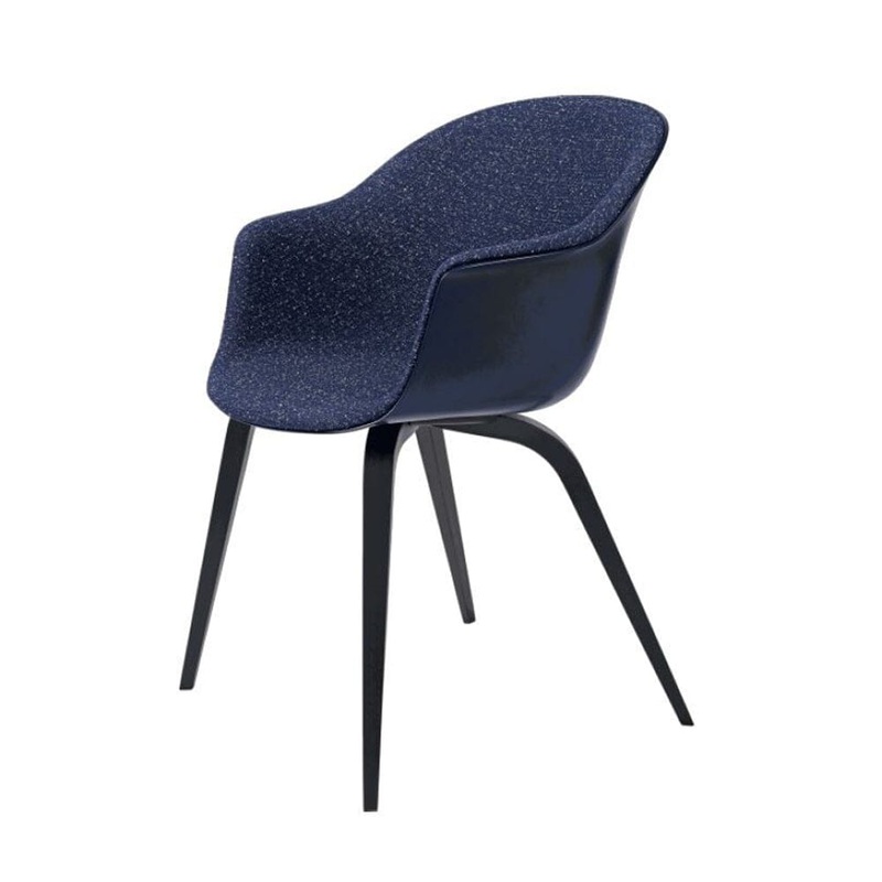 Bat Wood Base Dining Chair – Front Upholstered