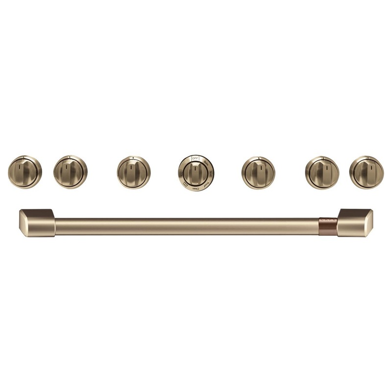 Cafe CXPR6HKPMBZ CAF(EBACK) 36″ Brushed Bronze Handle & Knob Set for Pro Range and Rangetop
